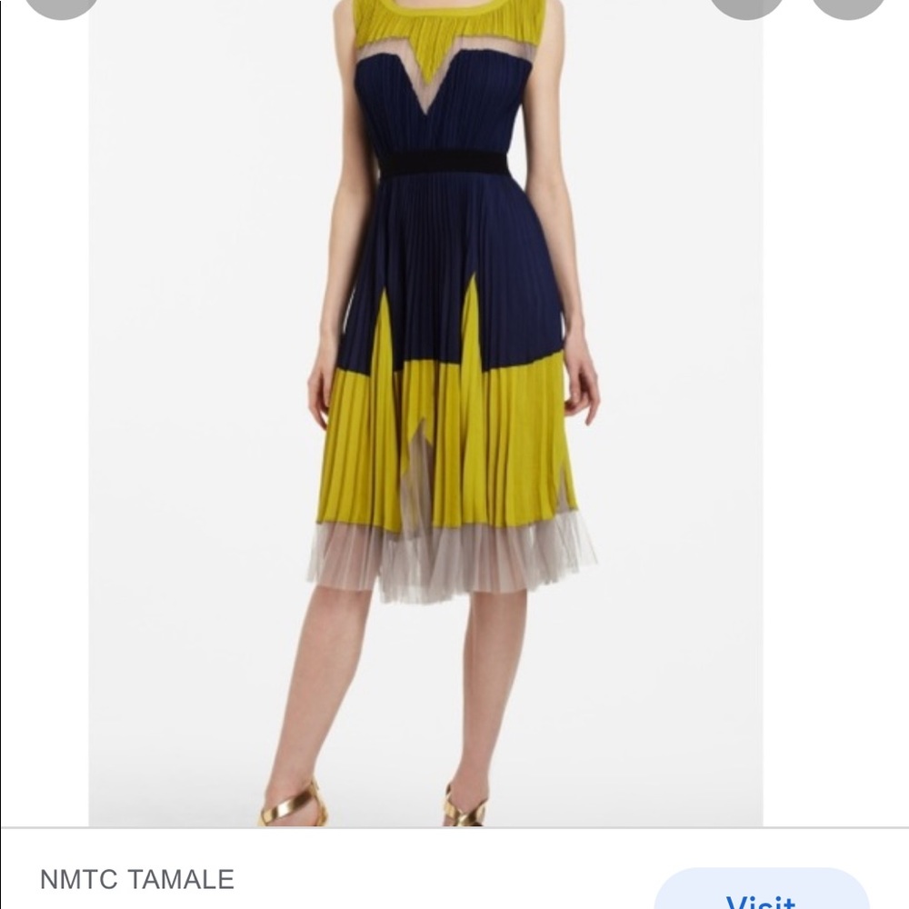 BCBG Colour-Block Midi-dress